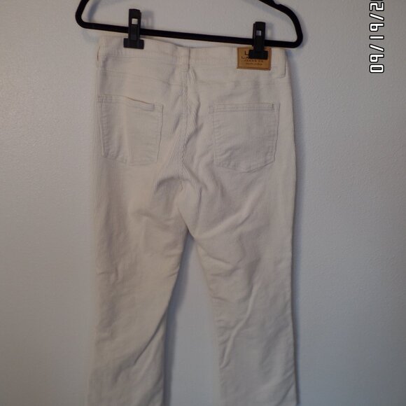 LRL Lauren Jeans Co Ralph Lauren Cream Corduroy Size 8 - Picture 2 of 15